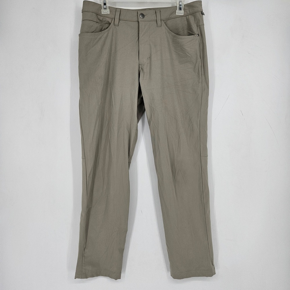 Lululemon ABC Pants Mens 32 Stretch Chino Warpstreme 5 Pocket Performance Gray